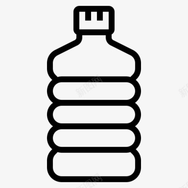 水瓶子容器图标
