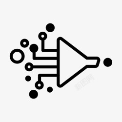 高科技开发过滤数据开发机器学习高清图片
