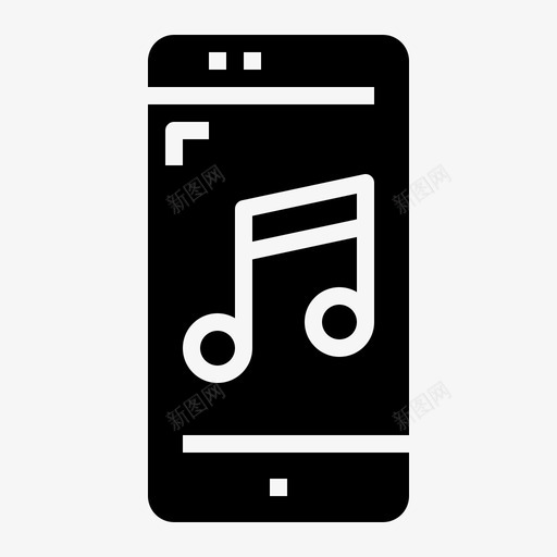 音乐智能手机移动应用软件svg_新图网 https://ixintu.com 音乐 智能 手机 移动 应用软件