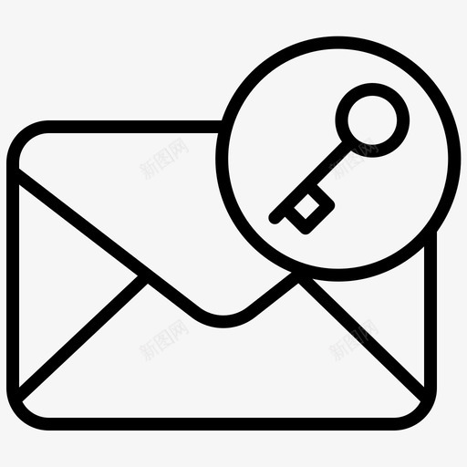 邮件gmail密钥svg_新图网 https://ixintu.com 邮件 密钥 权限 安全 网络安全