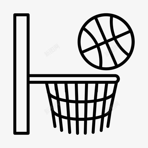 篮球圈健身健身房svg_新图网 https://ixintu.com 篮球 运动 健身 健身房 图标