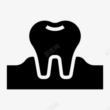 牙齿透明牙医图标
