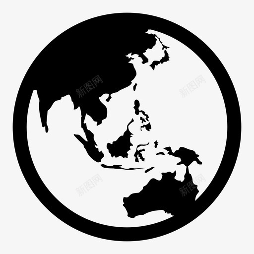 地球大洋洲行星svg_新图网 https://ixintu.com 地球 大洋洲 行星 球体 世界地图 地图