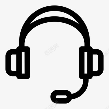 耳机客户服务运营商图标