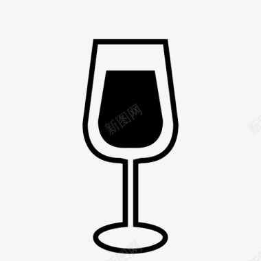 玻璃杯杯子葡萄酒图标