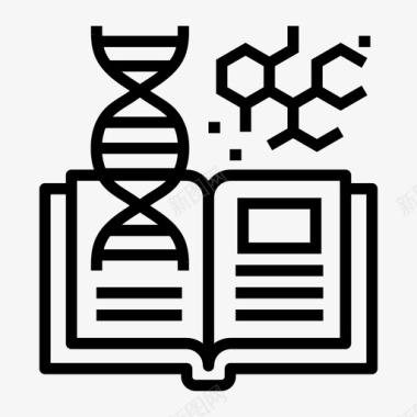 科学书遗传学手册图标