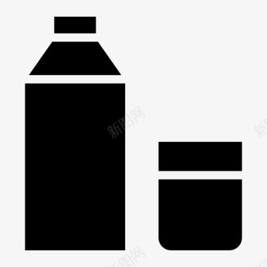 饮用水瓶子食物图标