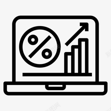 分析笔记本电脑百分比图标
