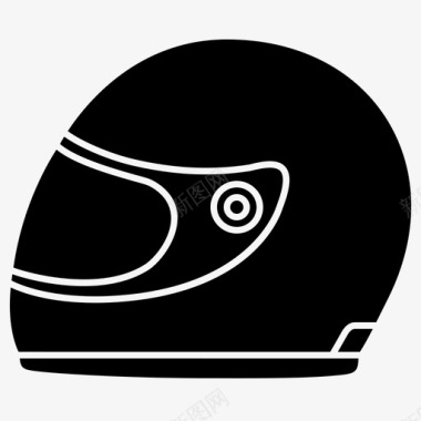头盔摩托车手摩托车图标