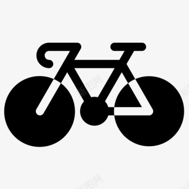 自行车比赛自行车手图标