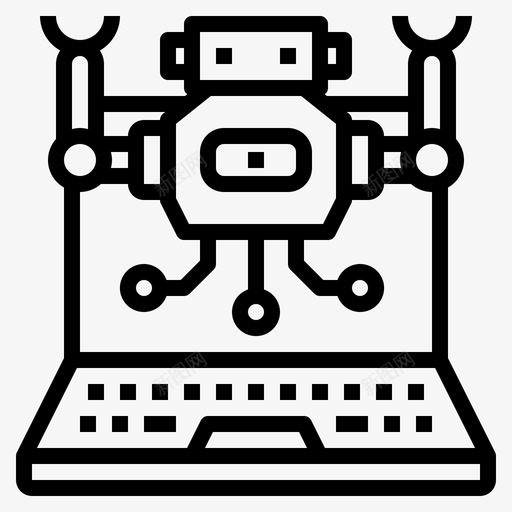 人工智能笔记本电脑机器人svg_新图网 https://ixintu.com 人工智能 笔记本 电脑 机器人 技术 大纲