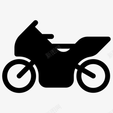 赛车摩托车极限摩托图标