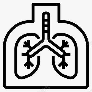 肺医疗保健医学图标