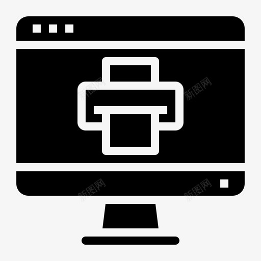 打印机计算机显示器svg_新图网 https://ixintu.com 打印机 计算机 显示器 技术网站 网站 界面 坚固