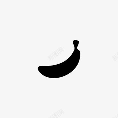 香蕉生态食品图标