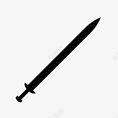 武士剑剑中世纪剑图标