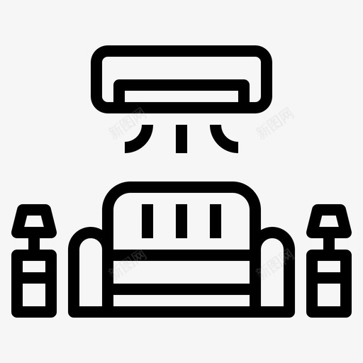 候机室机场家具svg_新图网 https://ixintu.com 候机室 机场 家具 座位 旅游 出游