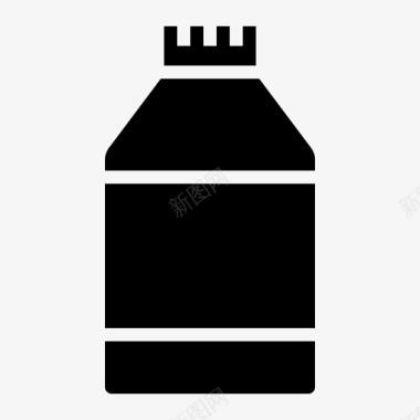 维生素瓶装和固体容器图标