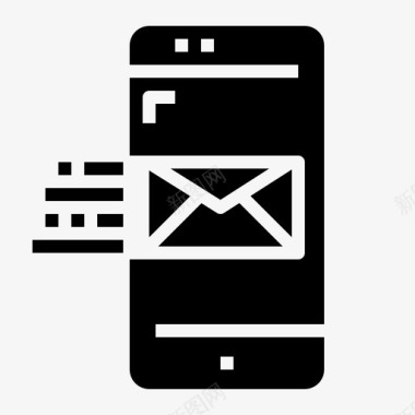 电子邮件智能手机移动应用程序图标