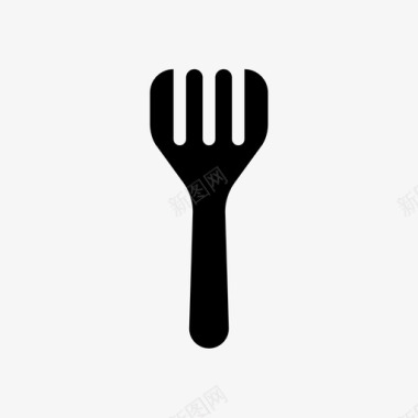 叉子烹饪工具餐具图标