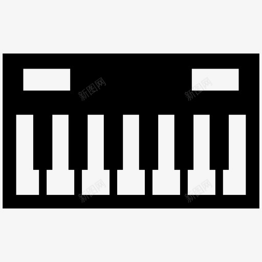 钢琴键盘音乐乐器svg_新图网 https://ixintu.com 钢琴 键盘 音乐 乐器 合成器