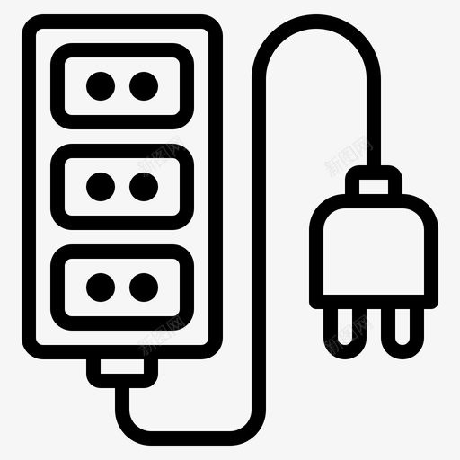 电路板电气家用svg_新图网 https://ixintu.com 电路板 家用 电气 插件 插座 设备 外形