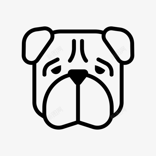 沙皮品种狗svg_新图网 https://ixintu.com 沙皮 品种 宠物 纯种