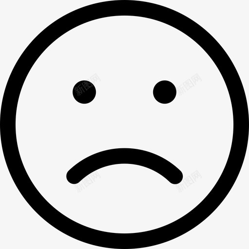小皱眉脸表情悲伤svg_新图网 https://ixintu.com 皱眉 表情 脸小 悲伤 不快乐 笑脸