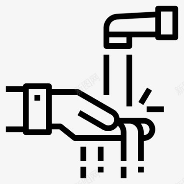 洗手卫生水图标