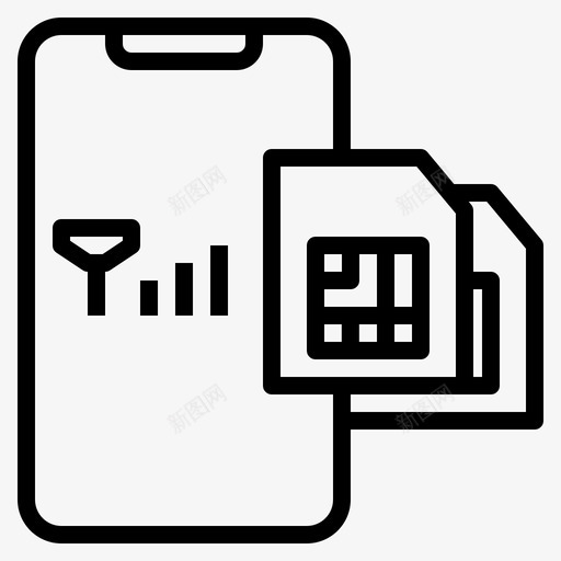 双卡存储卡手机svg_新图网 https://ixintu.com 技术 双卡双 存储卡 手机卡 移动 概述
