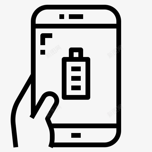 电池应用程序完整svg_新图网 https://ixintu.com 应用程序 移动 电池 完整 智能 手机 大纲