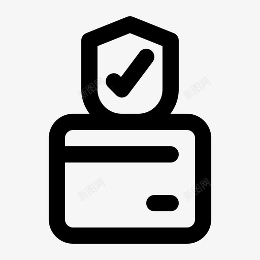 信用卡和安全支付保护svg_新图网 https://ixintu.com 信用卡 安全 支付 保护 网上购物