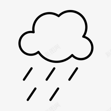 雨季节天气图标