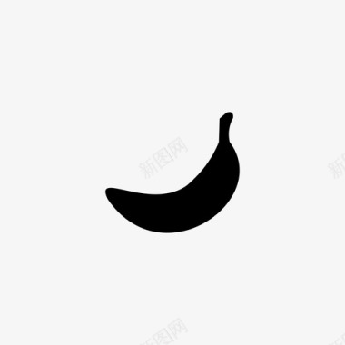 香蕉生态食品图标