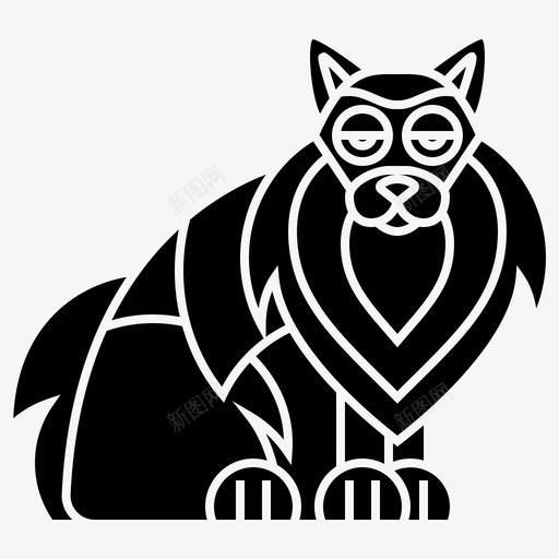 猫漂亮皮毛svg_新图网 https://ixintu.com 漂亮 皮毛 顽皮 碎布 布娃娃 品种 字形