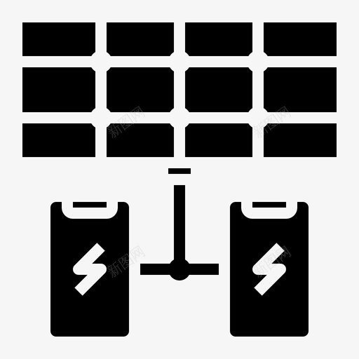 充电器电池电源svg_新图网 https://ixintu.com 充电器 固体 太阳能 太阳能充电桩 手机 智能 电池 电源 能源