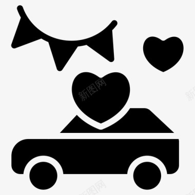 车辆汽车婚姻图标