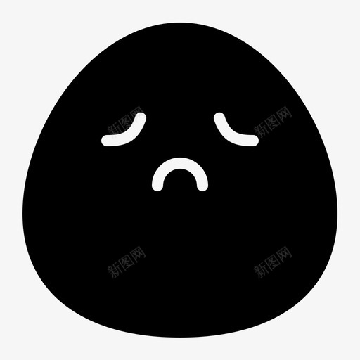 疲惫失望表情svg_新图网 https://ixintu.com 表情 疲惫 失望 悲伤