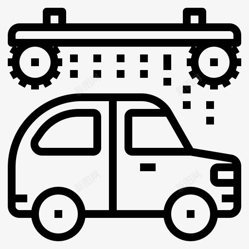 洗车清洁运输svg_新图网 https://ixintu.com 洗车 清洁 运输 运输车 车辆 汽车 轮廓