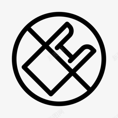 无塑料袋环境全球变暖图标