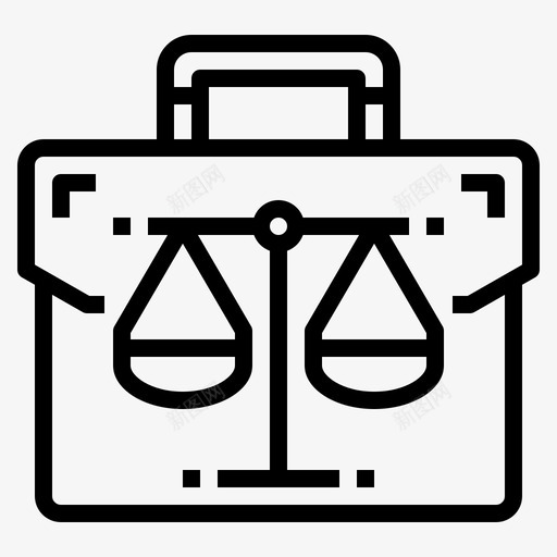 律师包秤svg_新图网 https://ixintu.com 律师 包秤 手提箱 法律 收集 大纲