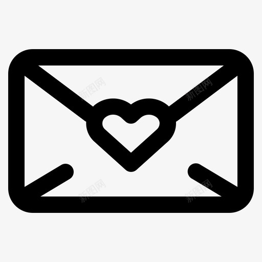 情书信封信息svg_新图网 https://ixintu.com 情书 信封 信息 情人节 爱情 生命线