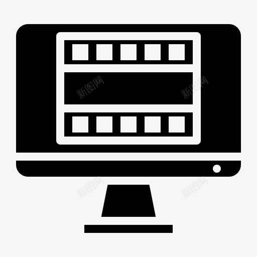 计算机胶片照片和视频实体svg_新图网 https://ixintu.com 计算机 胶片 照片 视频 实体