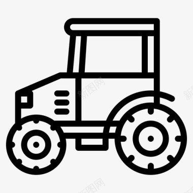 拖拉机农场车辆图标