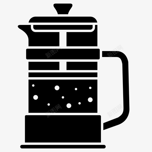 法式印刷机咖啡壶svg_新图网 https://ixintu.com 法式 印刷机 咖啡壶 咖啡店 雕文