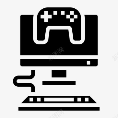 游戏控制器电脑游戏板图标
