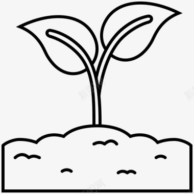 种植栽培生长图标