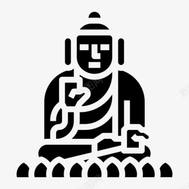 佛陀中国僧侣图标