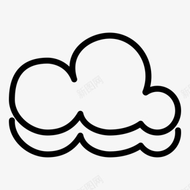 云多云季节图标