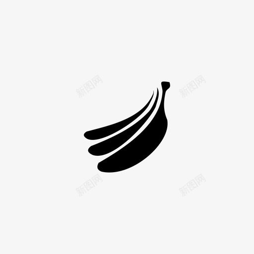 香蕉生态食品svg_新图网 https://ixintu.com 香蕉 生态 食品 水果 有机 产品